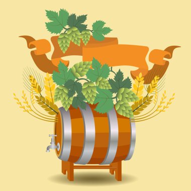 buğday ve şerbetçiotu ile namlu kupa