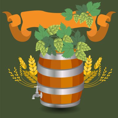 buğday ve şerbetçiotu ile namlu kupa