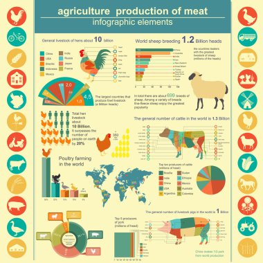 Tarım, Hayvancılık infographics