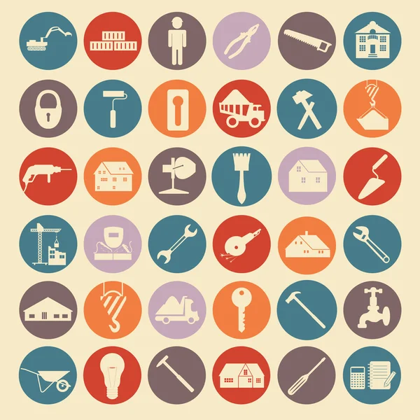 House repair icon set — Stock Illustration House repair icon set Vector Graphics