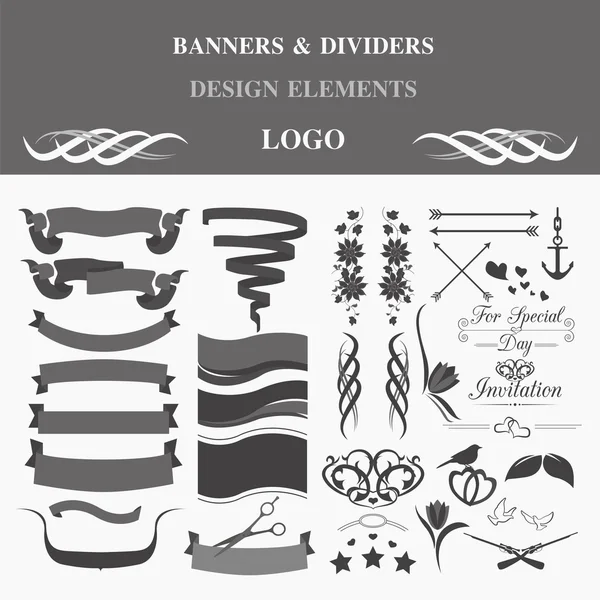 Logo design insignes rétro. Modèle de modèle — Image vectorielle