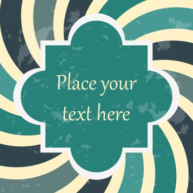 Vintage tasarım şablonu. Retro tarz resim