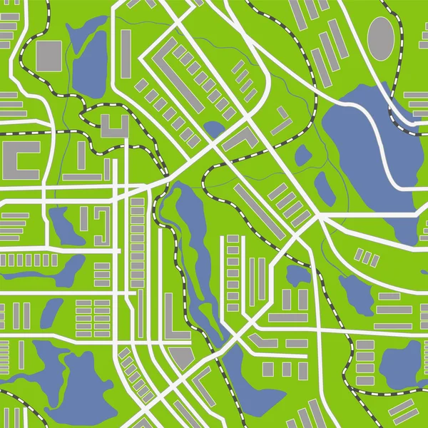 Mappa della città senza soluzione di continuità — Vettoriale Stock