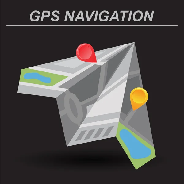 Global Positioning System, navigatie. — Stockvector