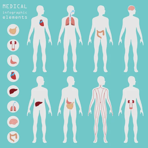 Infográfico médico e de saúde, elementos para criar infogr —  Vetores de Stock