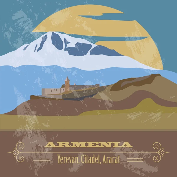 Armenia puntos de referencia — Vector de stock