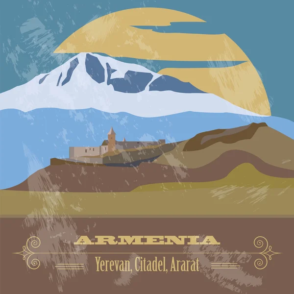 Armenië bezienswaardigheden — Stockvector