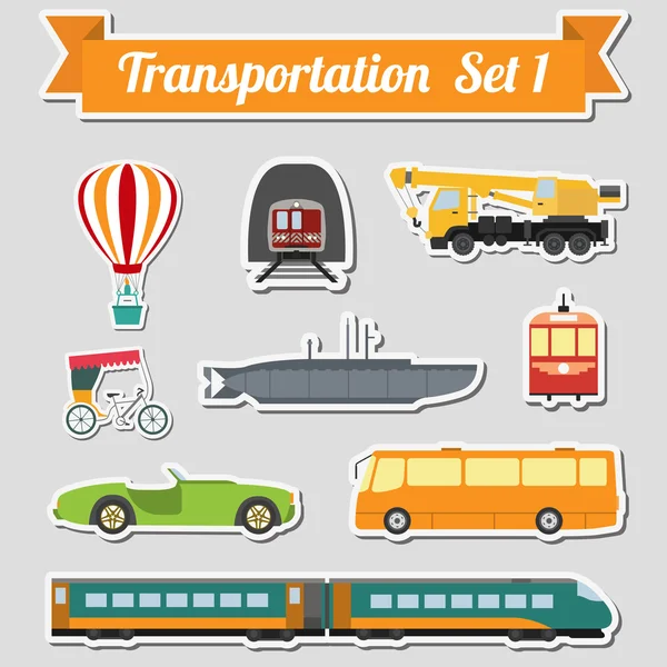 Car service and some types of transportation background Stock Vector