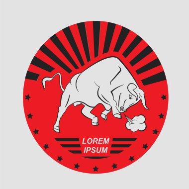 Boğa logo ve armalar şablonları