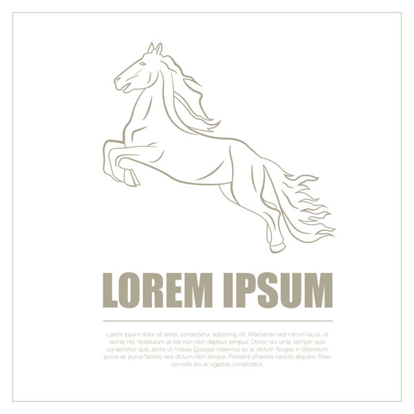 Horse logo and badges templates