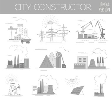 Great city map creator. House constructor. Infrastructure, indus