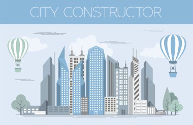 Great city map creator. Colour version. House constructor. House