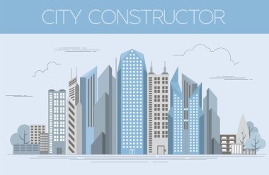 Great city map creator. Colour version. House constructor. House