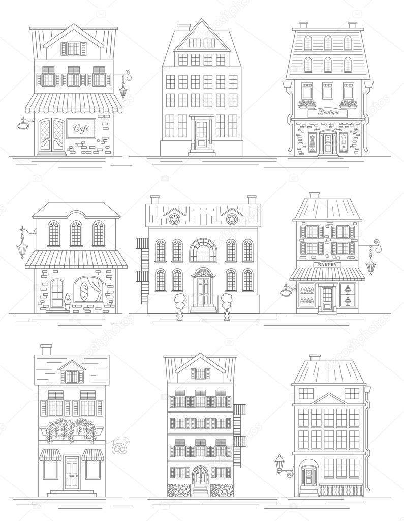 Great city map creator. Outline version. House constructor. Hous