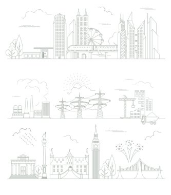 Great city map creator. Outline version. House constructor. Hous