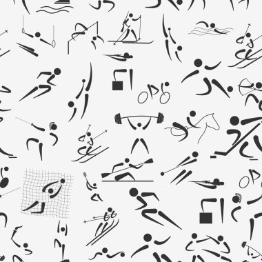 Spor seamless modeli. Düz stil