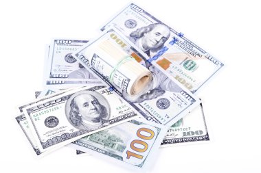 Doları Lirası üstünde beyaz bir arka plan