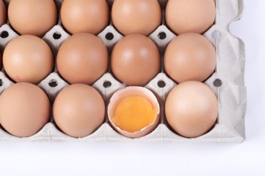 bir kapta yumurta sarısı