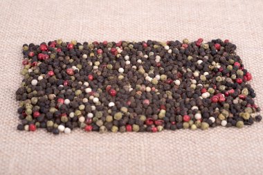 arka plan olarak renkli karabiber