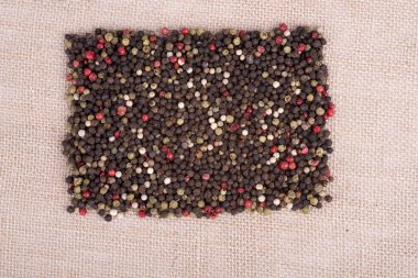 arka plan olarak renkli karabiber