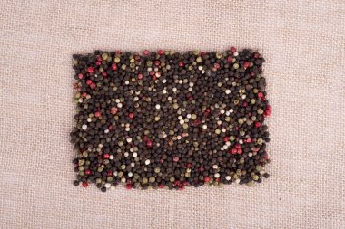 arka plan olarak renkli karabiber