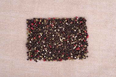 arka plan olarak renkli karabiber