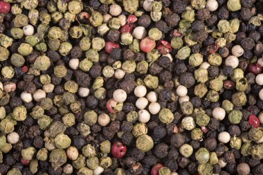 arka plan olarak renkli karabiber