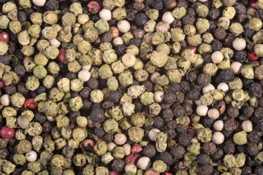 arka plan olarak renkli karabiber