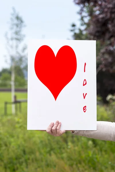 Mujer con un mal amor que — Foto de Stock