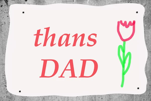 Card on the occasion of Father's Day — Stock Photo, Image