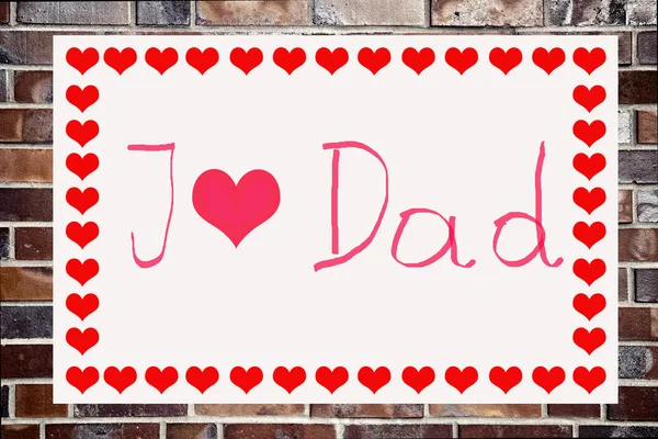 Card on the occasion of Father's Day — Stock Photo, Image