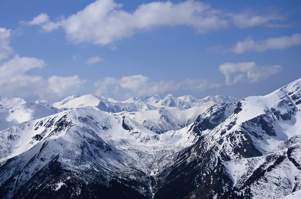 Panorama invernale delle montagne — Foto Stock