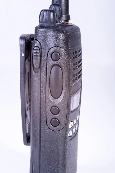 Black compact professional portable radio set. — Stock Photo, Image