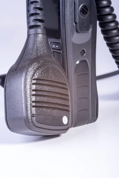 Black compact professional portable radio set. — Stock Photo, Image