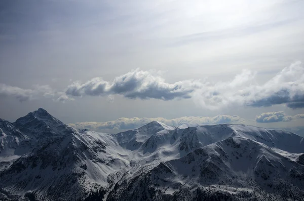 Panorama hivernal des montagnes — Photo