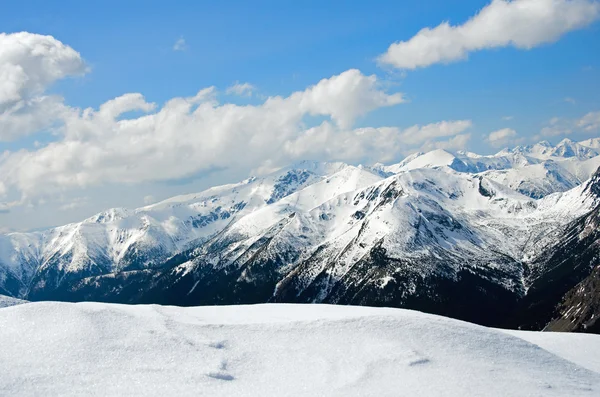 Panorama de invierno de montañas —  Fotos de Stock