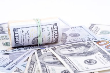 Doları Lirası üstünde beyaz bir arka plan