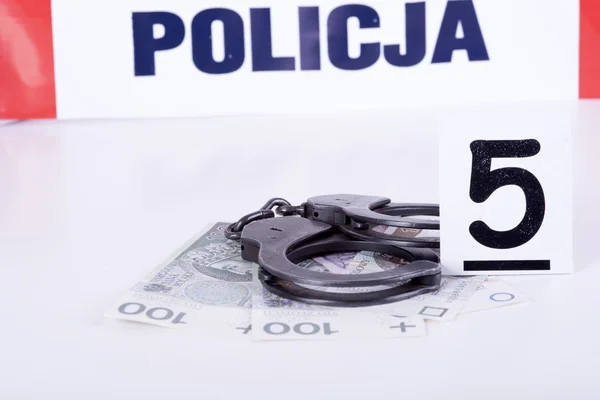 Poliziotto e corruzione — Foto Stock