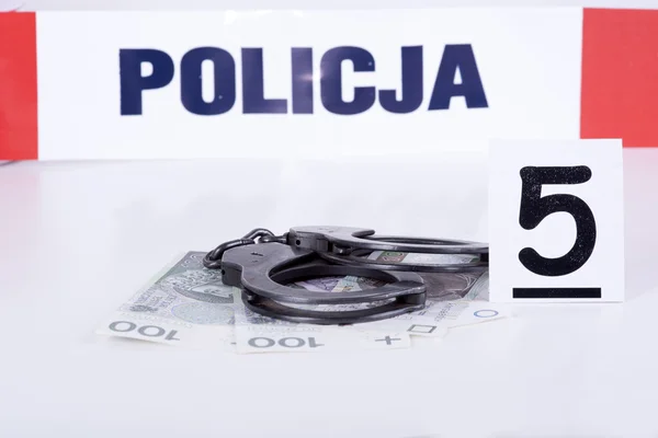 Poliziotto e corruzione — Foto Stock