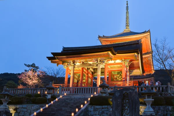 Tempio di Kiyomizu a Kyoto, Giappone — Foto Stock