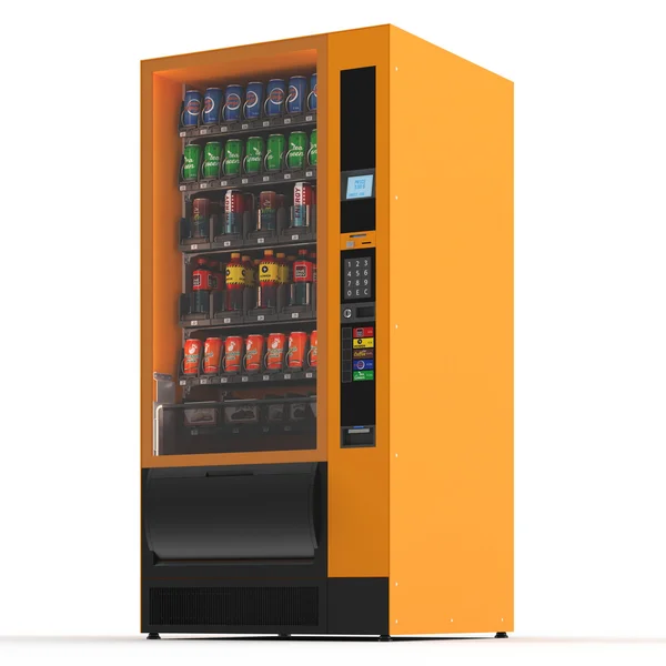 Vending machine mockup | Snacks Vending Machine Realistic Mockup — Stock Vector © macrovector ...