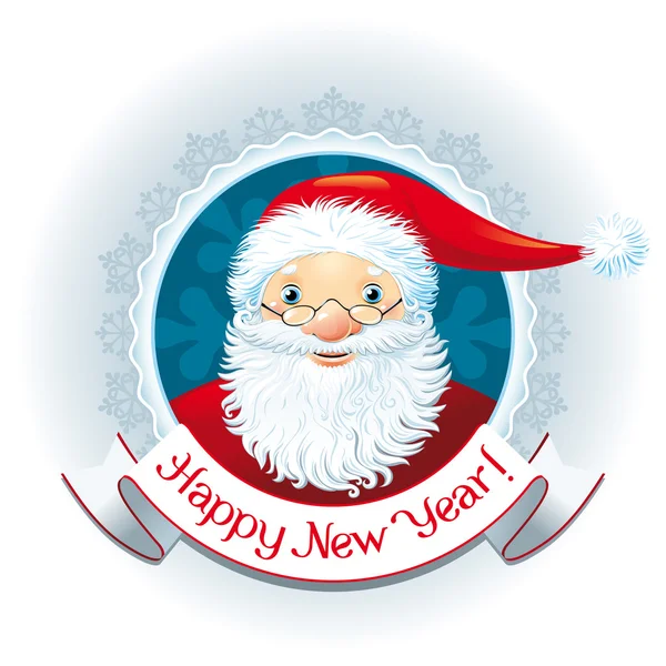 Logo retrò Babbo Natale — Vettoriale Stock