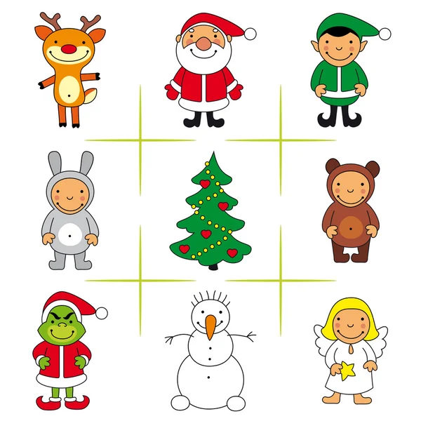 Christmas icons — Stock Vector