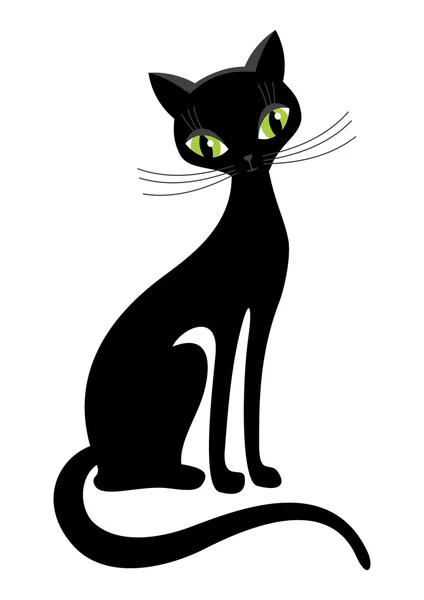 Black cat — Stock Vector