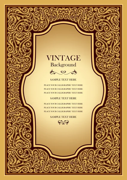 Fundo vintage, ornamento estilo islâmico, capa de livro ornamental — Vetor de Stock