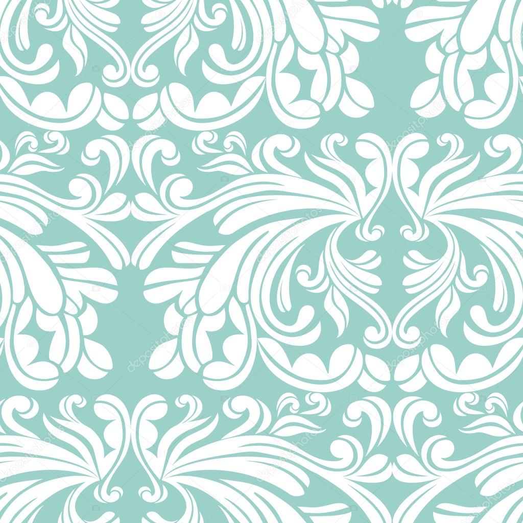 Damask beautiful background with rich, old style, luxury ornamentation, fashioned seamless pattern