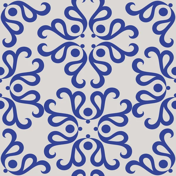 Ρετρό στυλ damask όμορφο φόντο με πλούσια διακόσμηση, ντεμοντέ χωρίς ραφή πρότυπο — Διανυσματικό Αρχείο