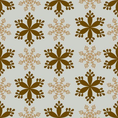 Kar taneleri modern seamless modeli, vintage tarzı arka plan