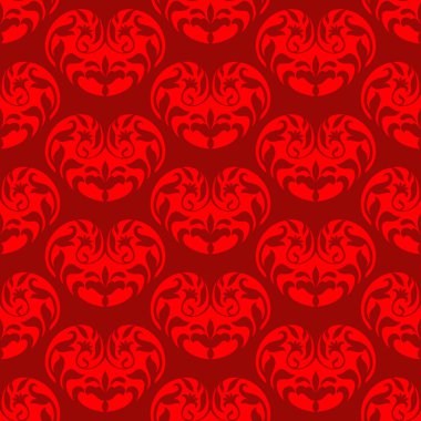 Yaratıcı Sevgililer günü arka plan, süs Kalpler, seamless modeli