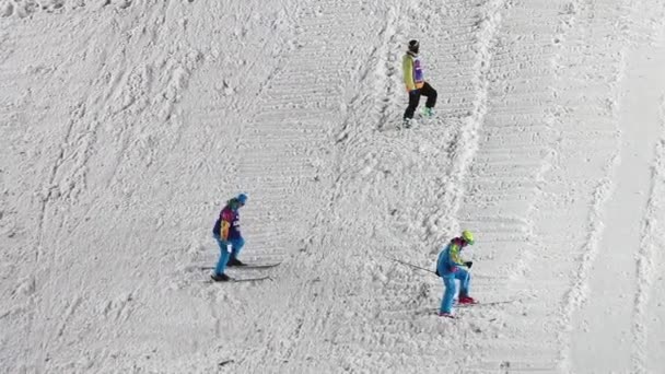 Copa del Mundo de Esquí Freestyle en Moscú, Rusia — Vídeos de Stock